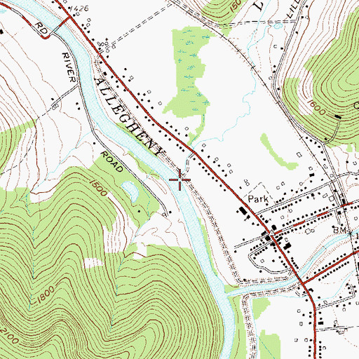 Topographic Map of Lillibridge Creek, NY