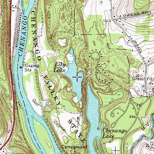 Topographic Map of Lily Lake, NY