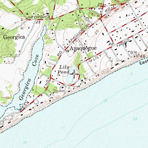 Topographic Map of Lily Pond, NY