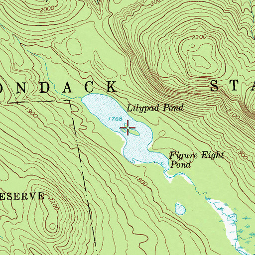 Topographic Map of Lilypad Pond, NY
