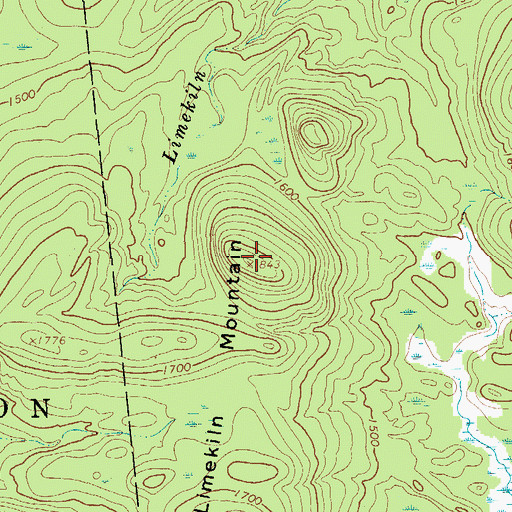 Topographic Map of Limekiln Mountain, NY