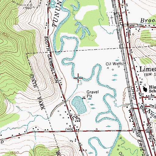 Topographic Map of Limestone Brook, NY