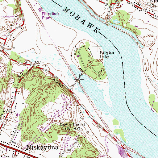 Topographic Map of Lisha Kill, NY
