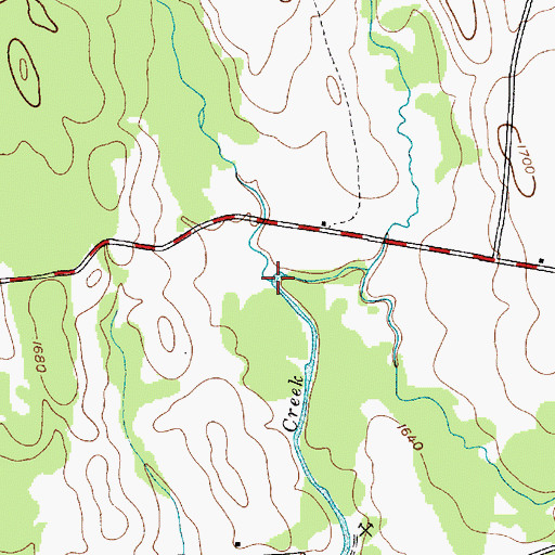 Topographic Map of Little Alder Creek, NY