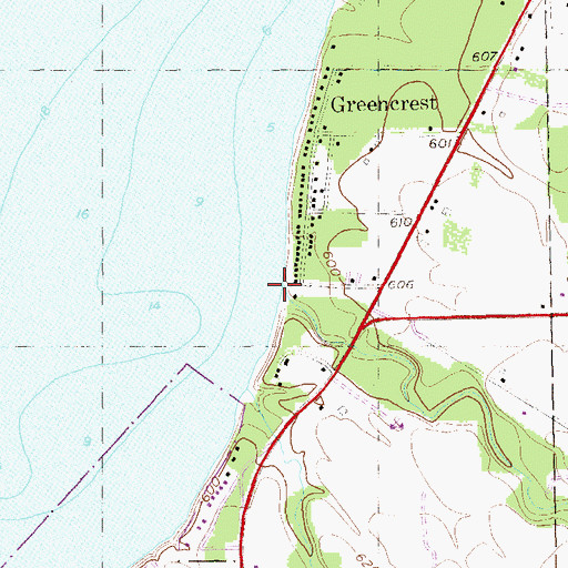 Topographic Map of Little Canadaway Creek, NY