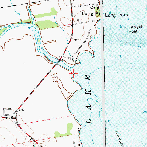 Topographic Map of Little Chazy River, NY