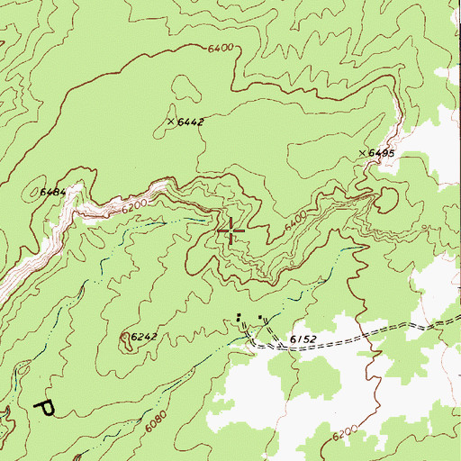 Topographic Map of Piute Mesa, AZ