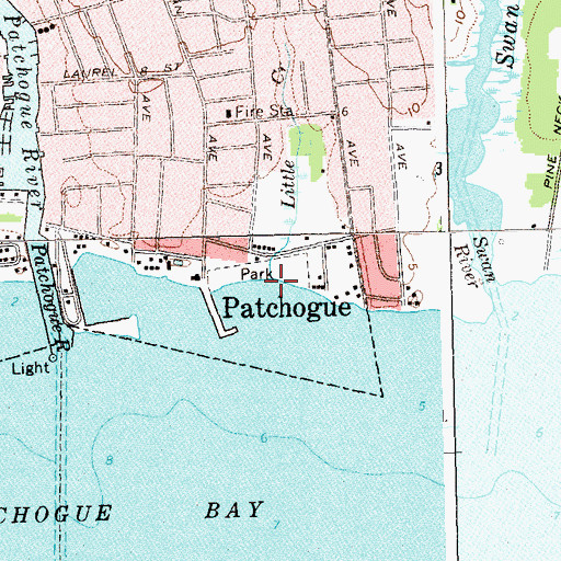 Topographic Map of Little Creek, NY