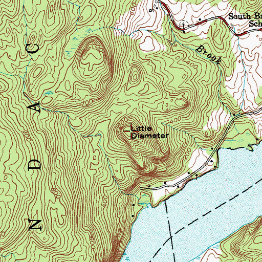Topographic Map of Little Diameter, NY