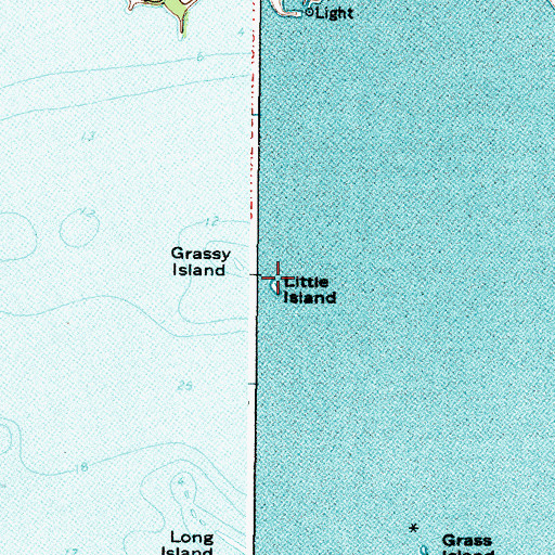 Topographic Map of Little Island, NY