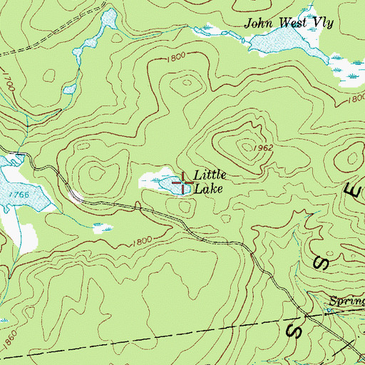 Topographic Map of Little Lake, NY