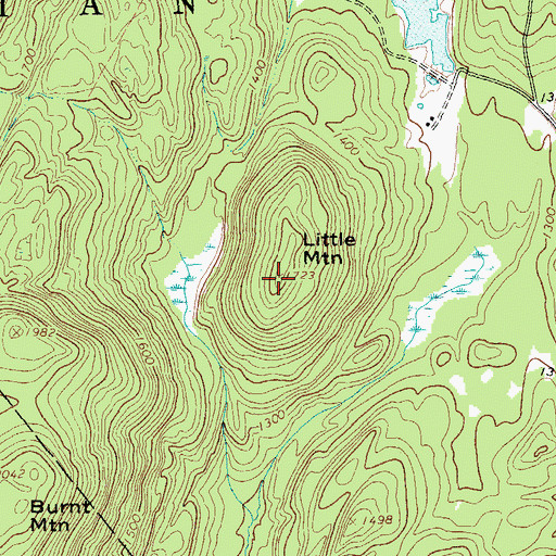 Topographic Map of Little Mountain, NY