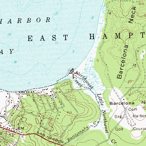 Topographic Map of Little Northwest Creek, NY