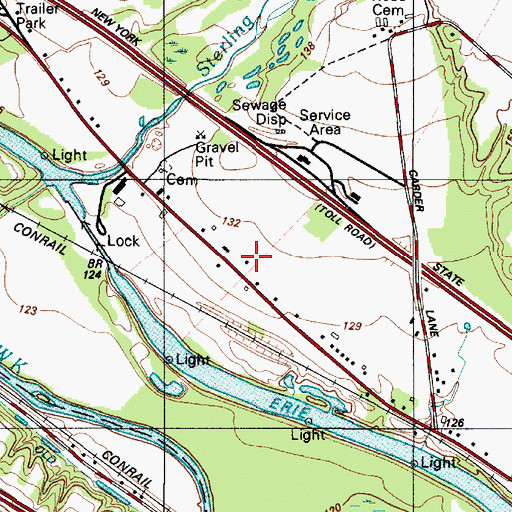 Topographic Map of Little Red School (historical), NY