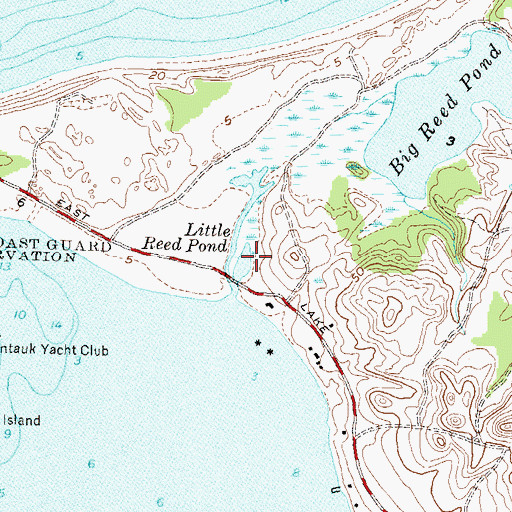 Topographic Map of Little Reed Pond, NY