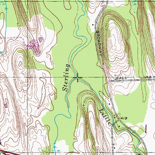 Topographic Map of Little Sodus Creek, NY