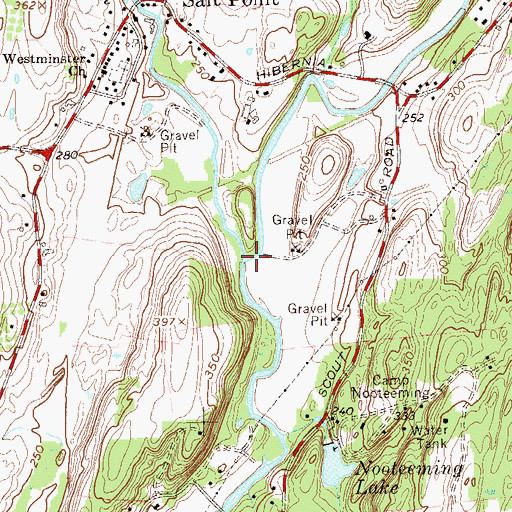 Topographic Map of Little Wappinger Creek, NY