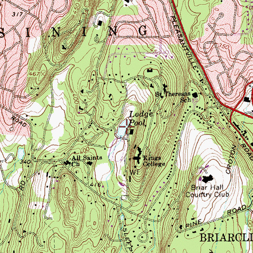 Topographic Map of Lodge Pool, NY