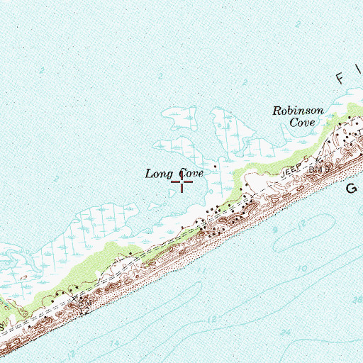 Topographic Map of Long Cove, NY