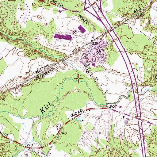 Topographic Map of Long Kill, NY