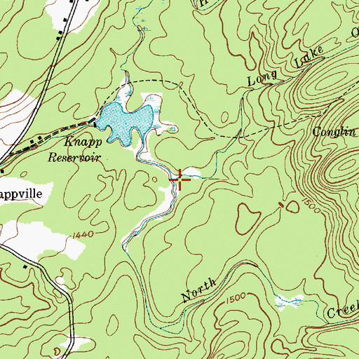 Topographic Map of Long Lake Outlet, NY