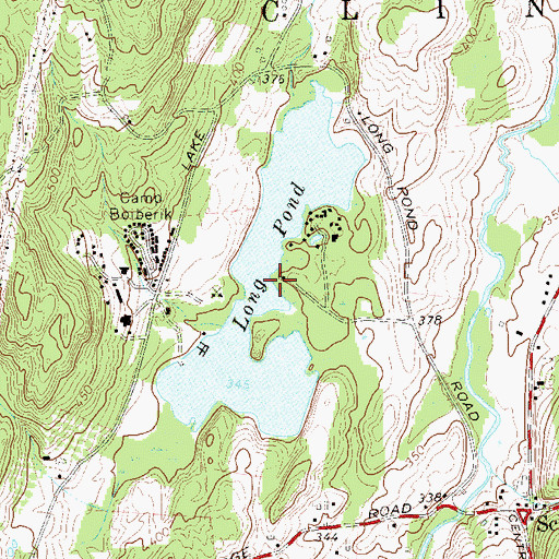 Topographic Map of Long Pond, NY