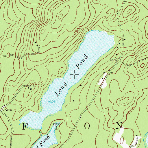 Topographic Map of Long Pond, NY