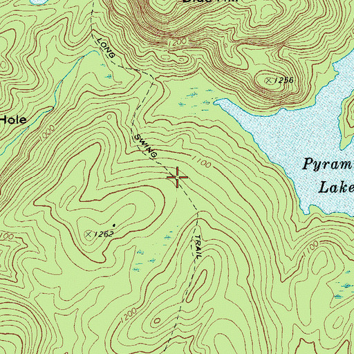 Topographic Map of Long Swing Trail, NY