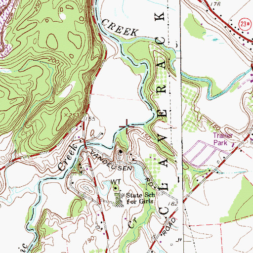Topographic Map of Loomis Creek, NY