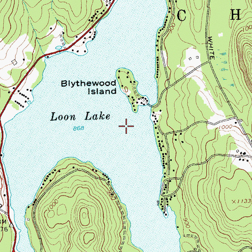 Topographic Map of Loon Lake, NY