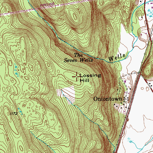 Topographic Map of Lossing Hill, NY