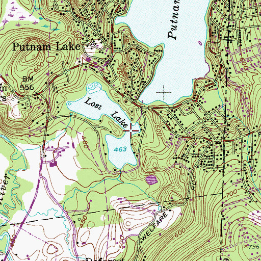 Topographic Map of Lost Lake, NY