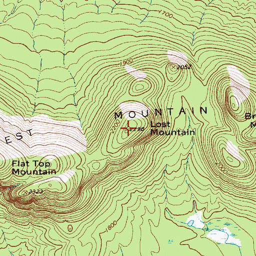 Topographic Map of Lost Mountain, NY