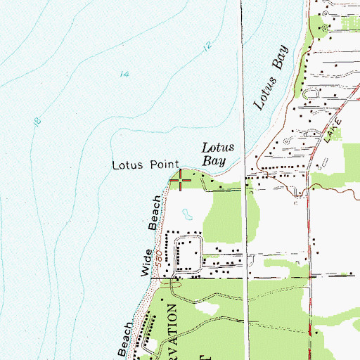 Topographic Map of Lotus Point, NY