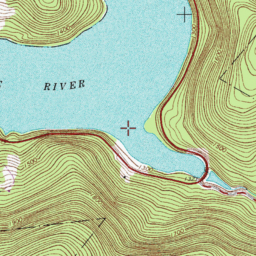 Topographic Map of Lower Beech Hill Brook, NY