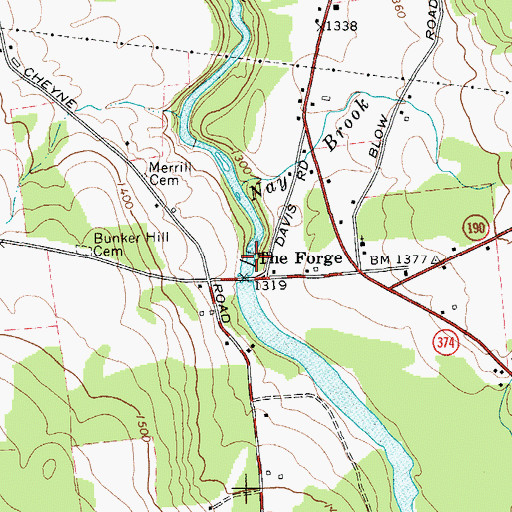 Topographic Map of Lower Chateaugay Lake, NY
