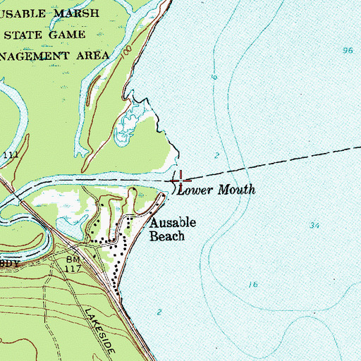Topographic Map of Lower Mouth, NY