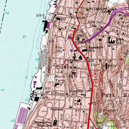 Topographic Map of Ludlow, NY