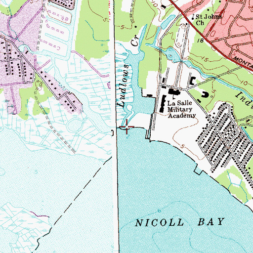 Topographic Map of Ludlows Creek, NY