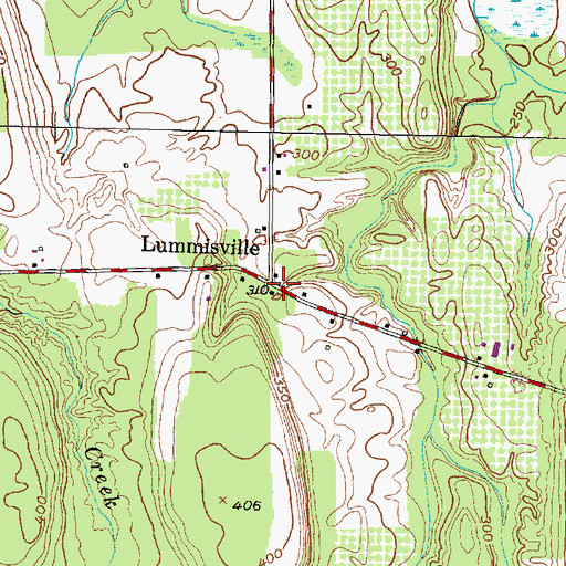 Topographic Map of Lummisville, NY