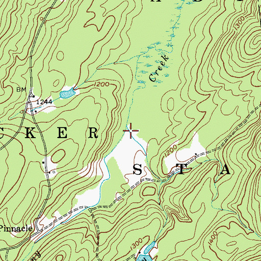 Topographic Map of Lynus Vly Outlet, NY