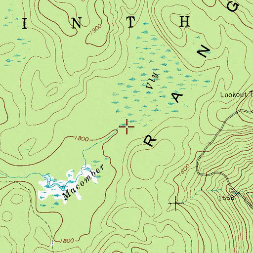 Topographic Map of Macomber Vly, NY