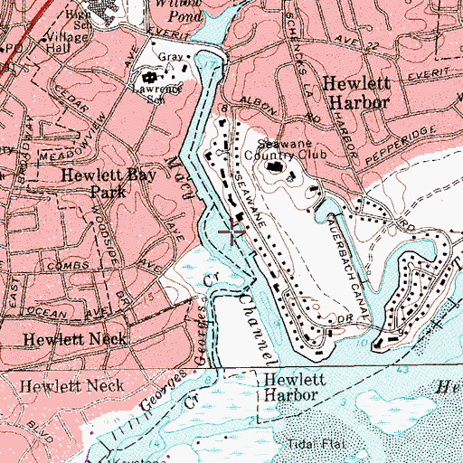 Topographic Map of Macy Channel, NY