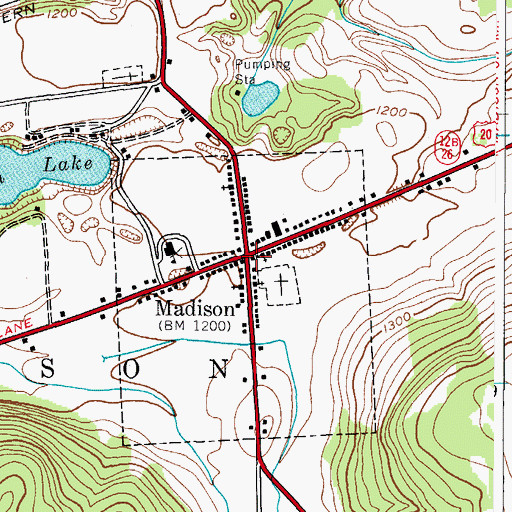 Topographic Map of Madison, NY