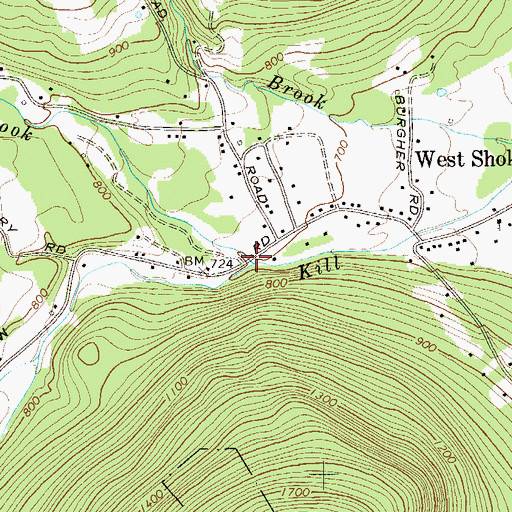 Topographic Map of Maltby Hollow Brook, NY