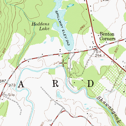 Topographic Map of Mara Kill, NY
