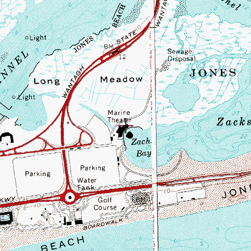 Topographic Map of Marine Theater, NY
