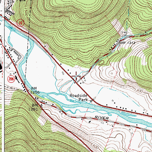 Topographic Map of Marvin Hollow, NY