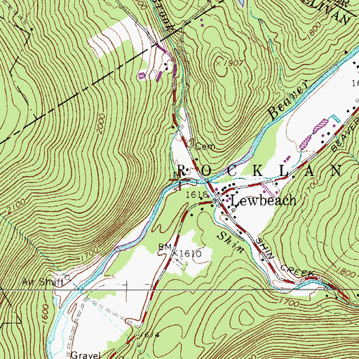 Topographic Map of Mary Smith Brook, NY
