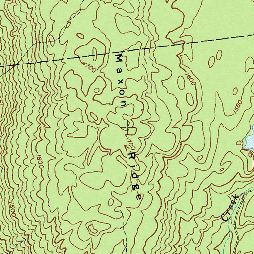 Topographic Map of Maxon Ridge, NY